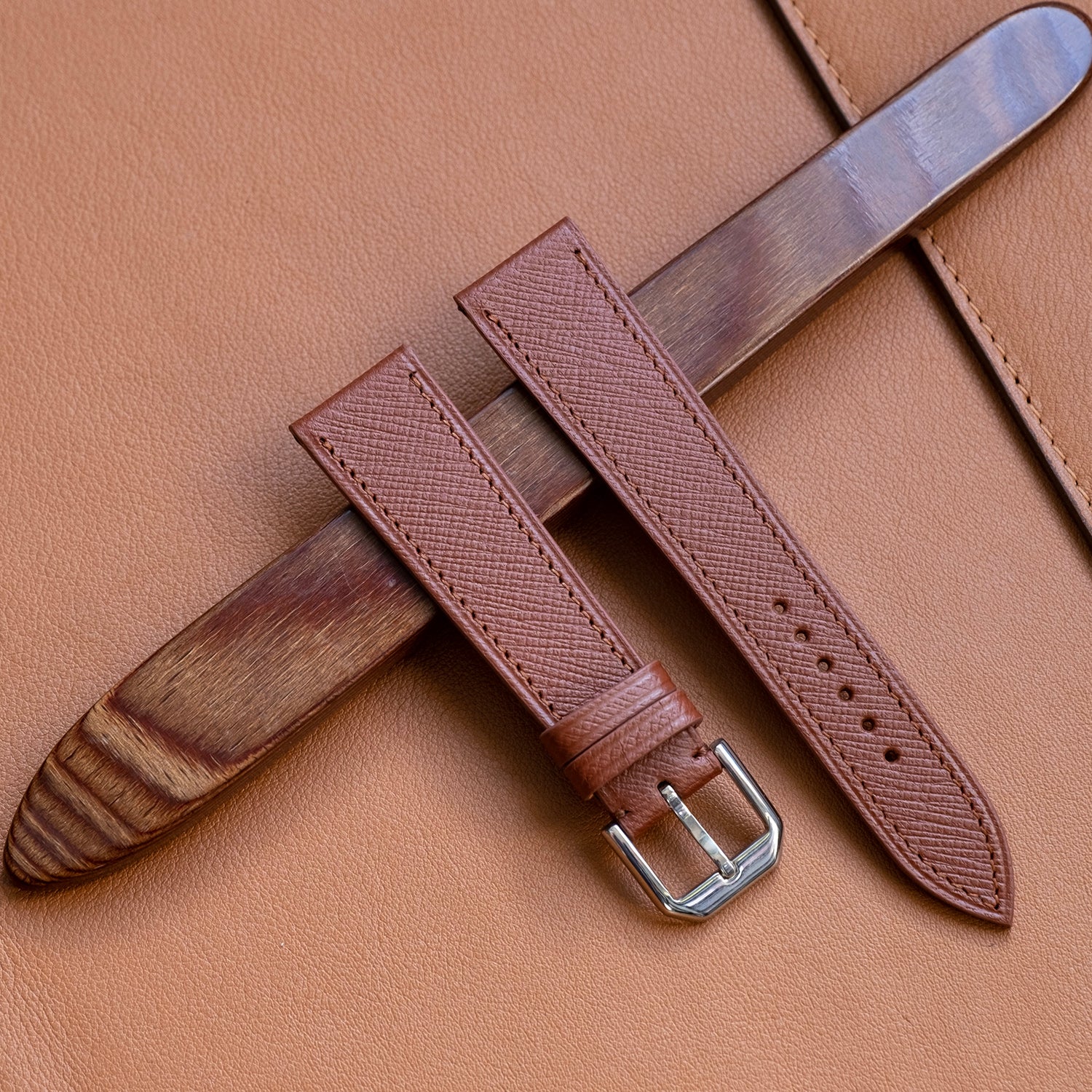 Saffiano best sale watch strap