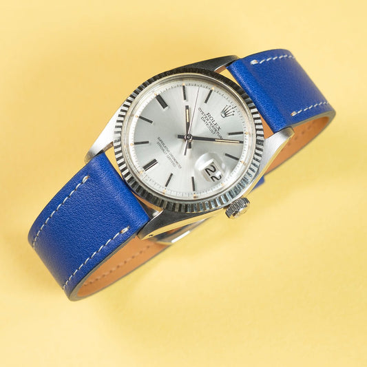 Watch Strap blue calfskin - Atelier romane